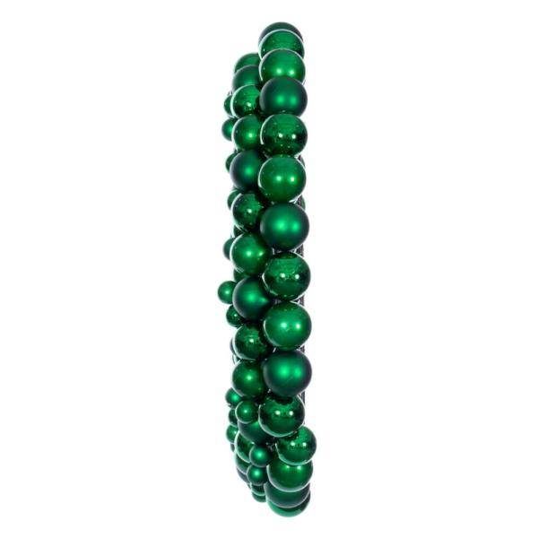 30" Green Ball Ornament Christmas Wreath 2