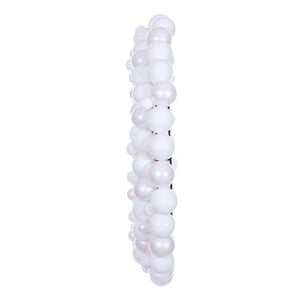 30" White Ball Ornament Christmas Wreath 2