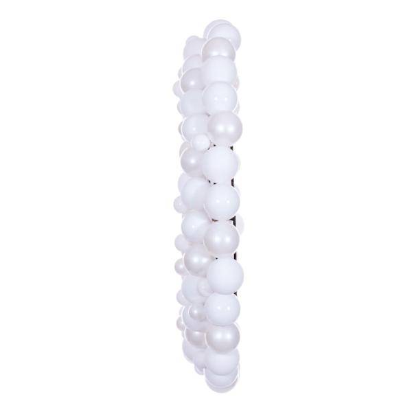 30" White Ball Ornament Christmas Wreath 2