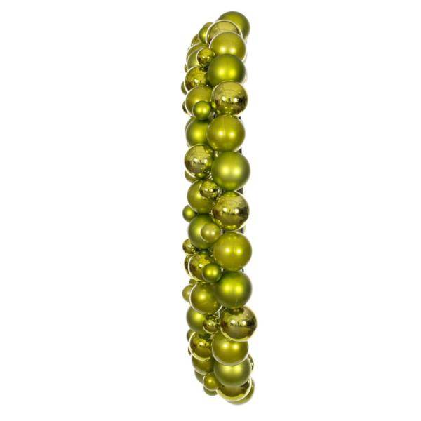 30" Lime Ball Ornament Christmas Wreath 2