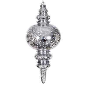 13" Silver Mercury Finial Christmas Tree Ornament 1