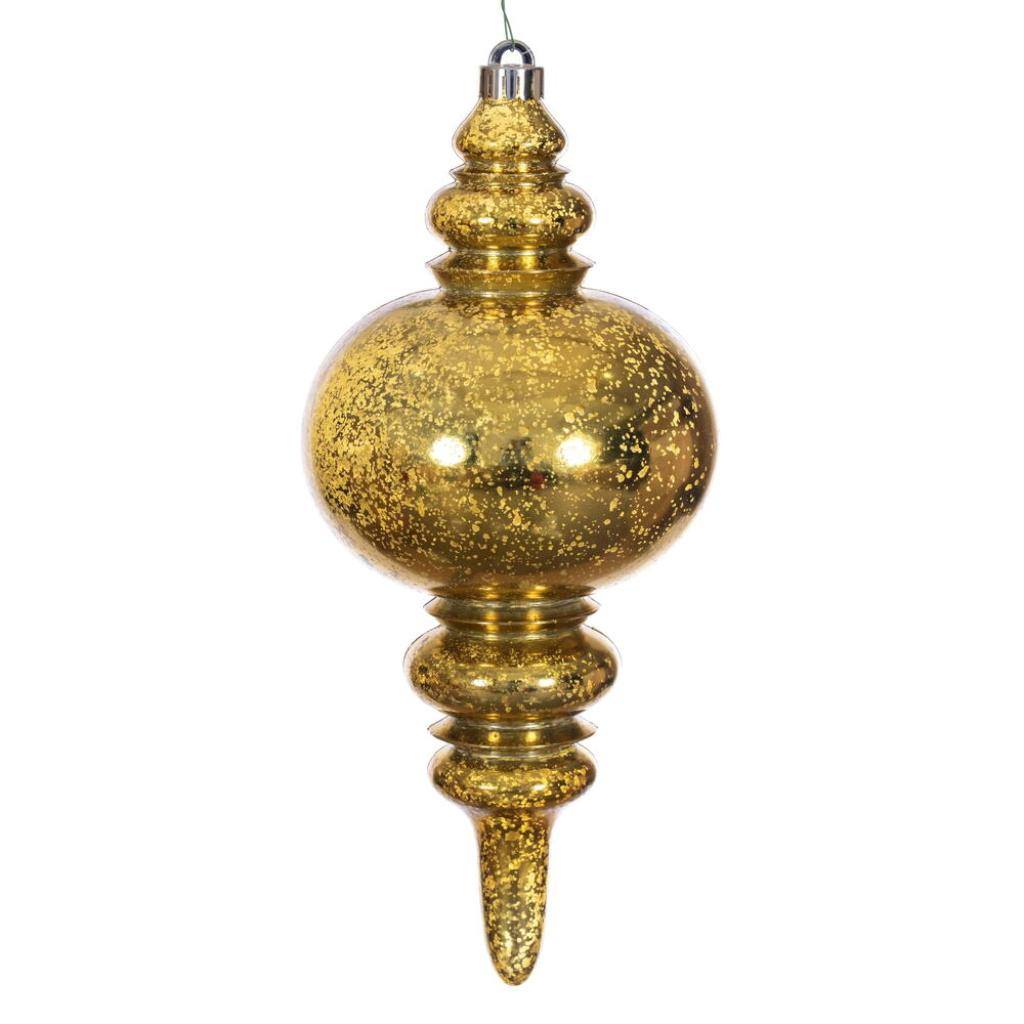 13" Gold Mercury Finial Christmas Tree Ornament 1