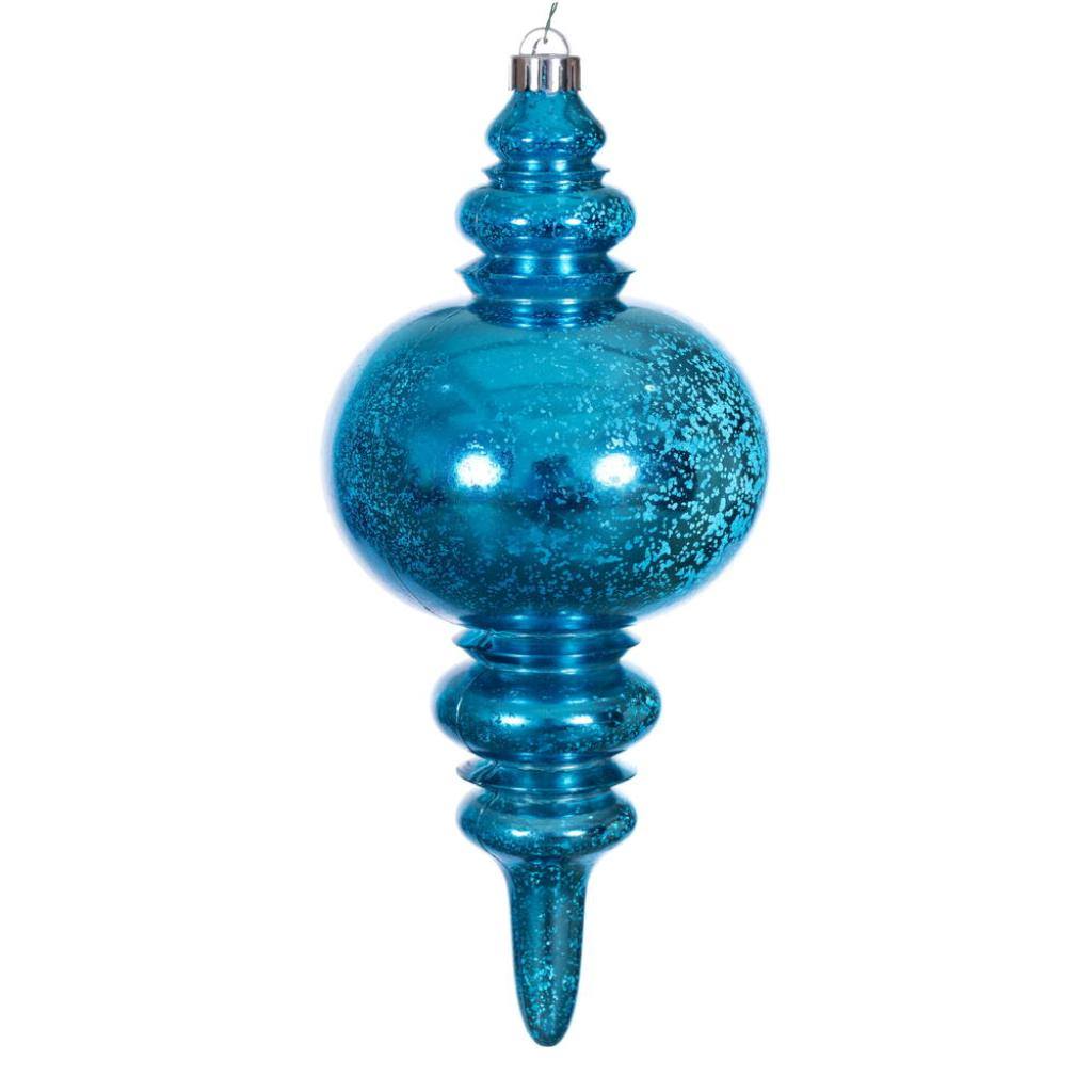 13" Turquoise Mercury Finial Christmas Tree Ornament 1