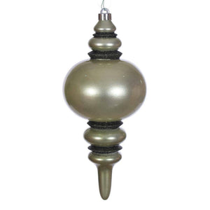 13" Wrought Iron Candy Glitter Finial Christmas Tree Ornament 1