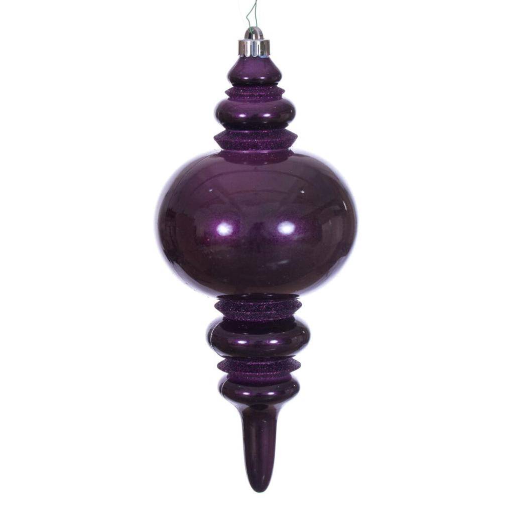 13" Plum Mercury Finial Christmas Tree Ornament 1