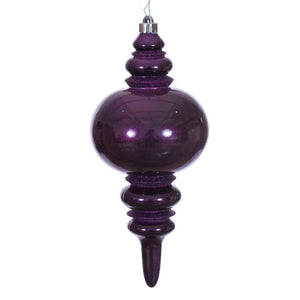 13" Plum Mercury Finial Christmas Tree Ornament 1