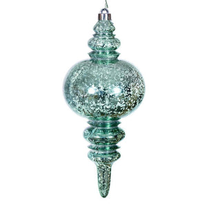 13" Seafoam Mercury Finial Christmas Tree Ornament 1