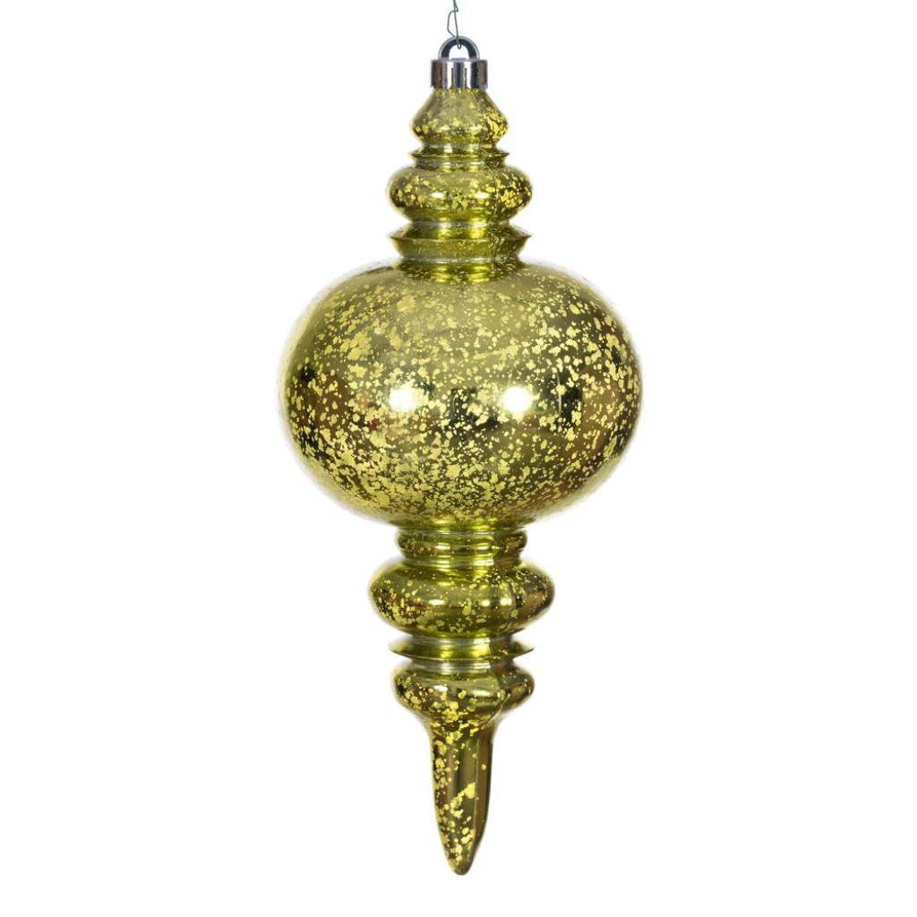 13" Lime Mercury Finial Christmas Tree Ornament 1