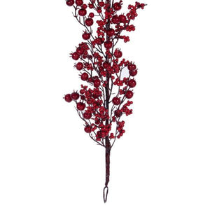 72" Red Deluxe Mixed Berry Artificial Christmas Garland 3