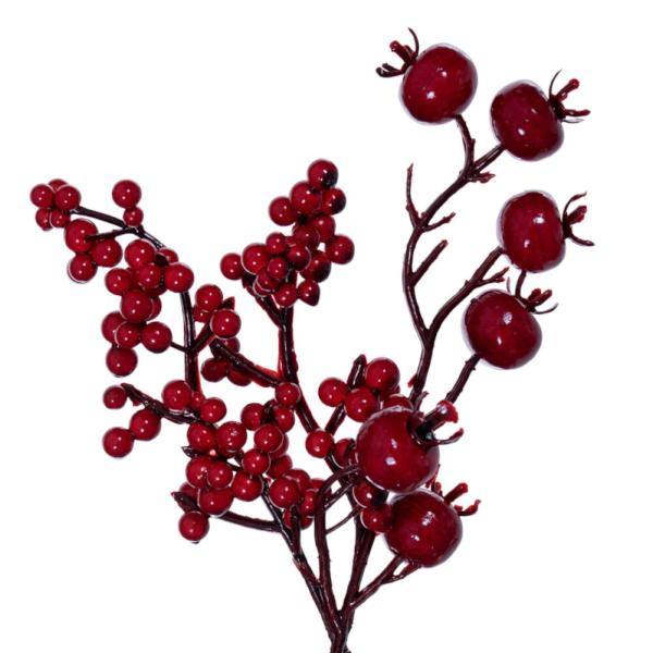 72" Red Deluxe Mixed Berry Artificial Christmas Garland 4