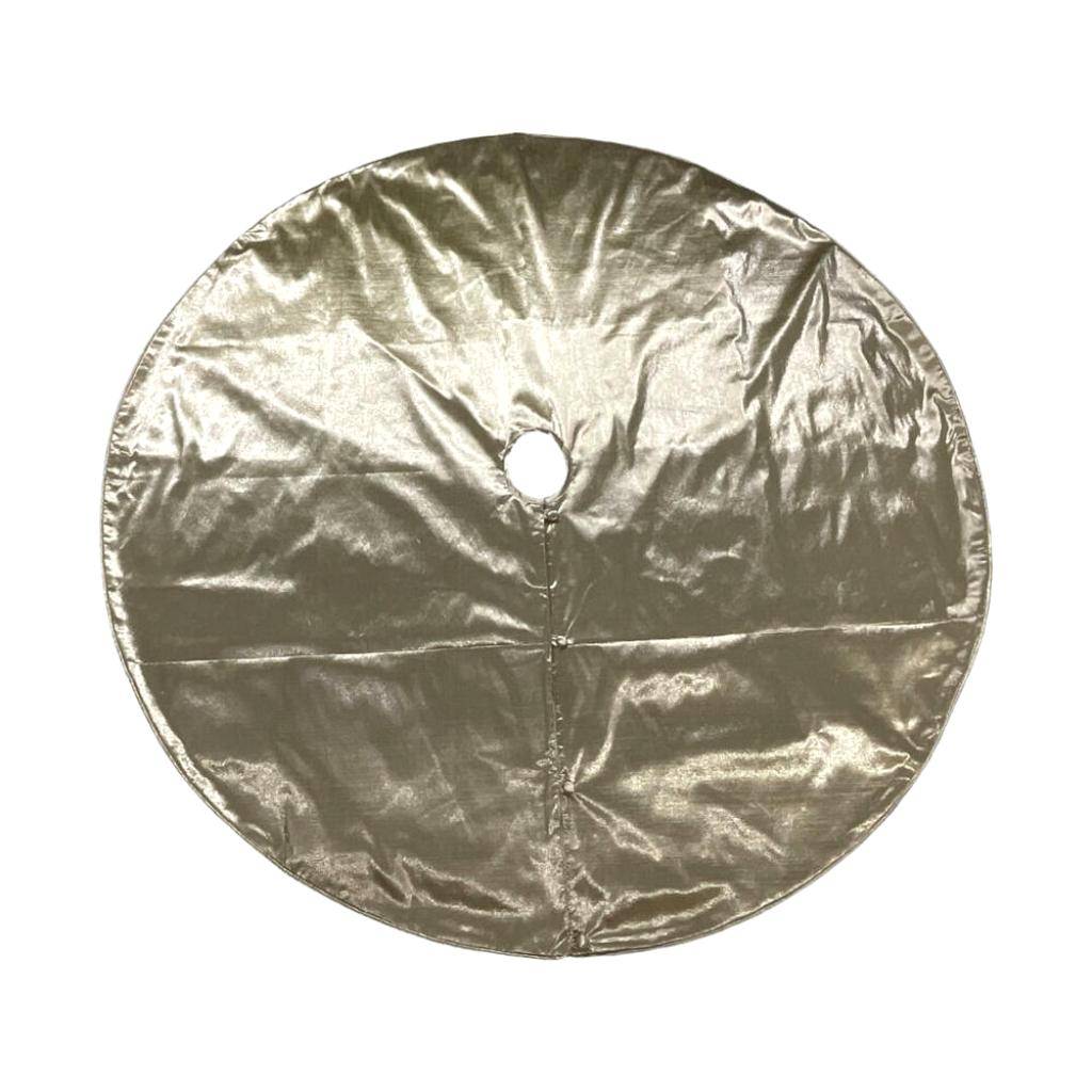 72" Gold Metallic Christmas Tree Skirt 1