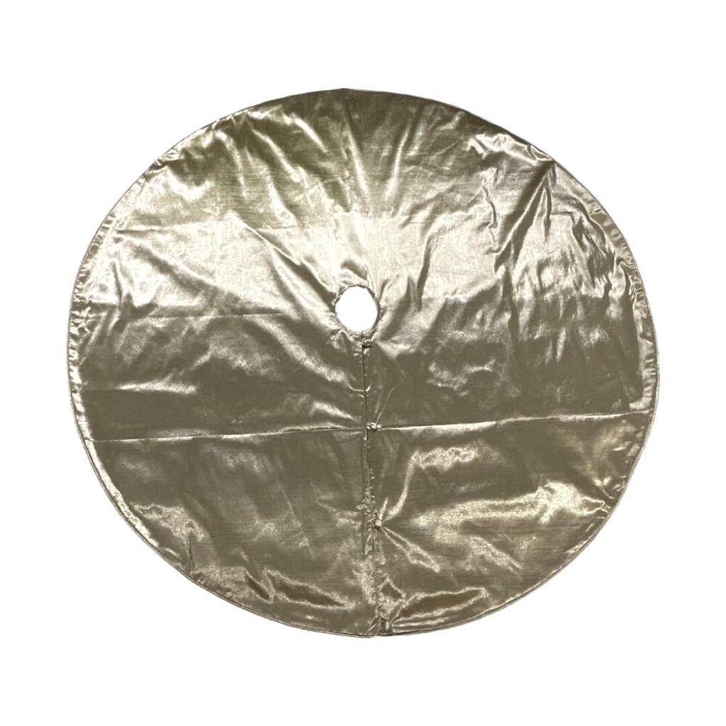 84" Gold Metallic Christmas Tree Skirt 1