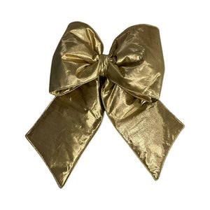 18" x 23" Gold Metallic Christmas Bow 1