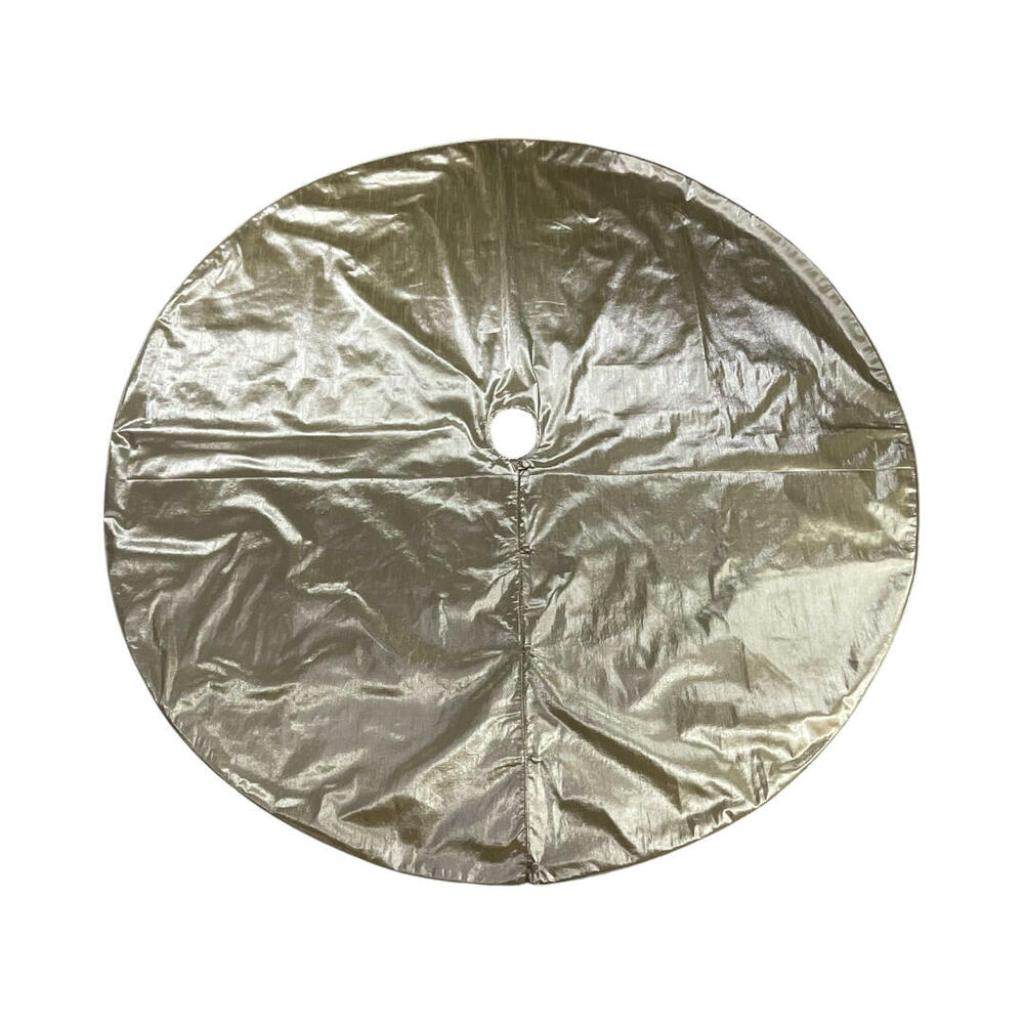 72" Champagne Metallic Christmas Tree Skirt 1