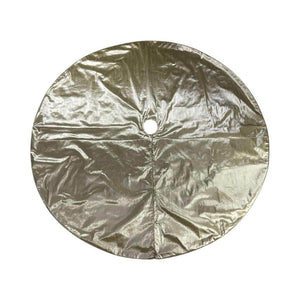 84" Champagne Metallic Christmas Tree Skirt 1