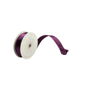 1" x 10Yd Plum Satin Christmas Ribbon 1
