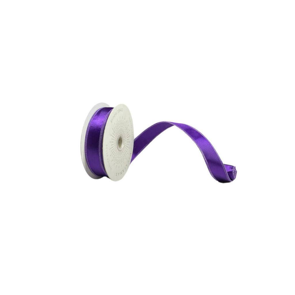 1" x 10Yd Purple Satin Christmas Ribbon 1