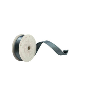 1" x 10Yd Gunmetal Satin Christmas Ribbon 1