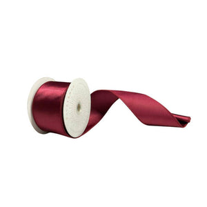 2.5" x 10Yd Wine Satin Christmas Ribbon 1