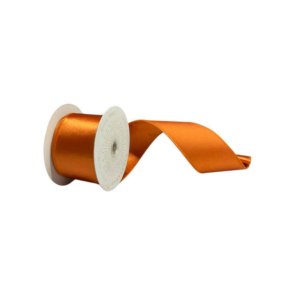 2.5" x 10Yd Copper Satin Christmas Ribbon 1
