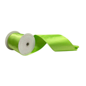 4" x 10Yd Celadon Satin Christmas Ribbon 1