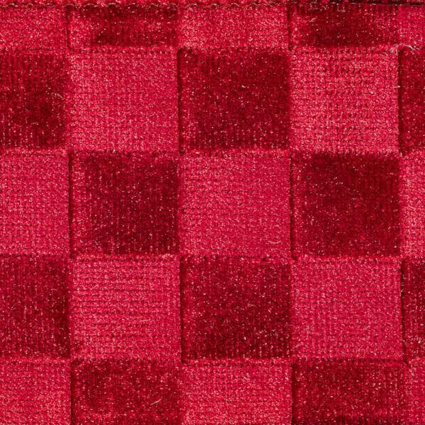 2.5" x 10Yd Red Velvet Checkered Christmas Ribbon 2
