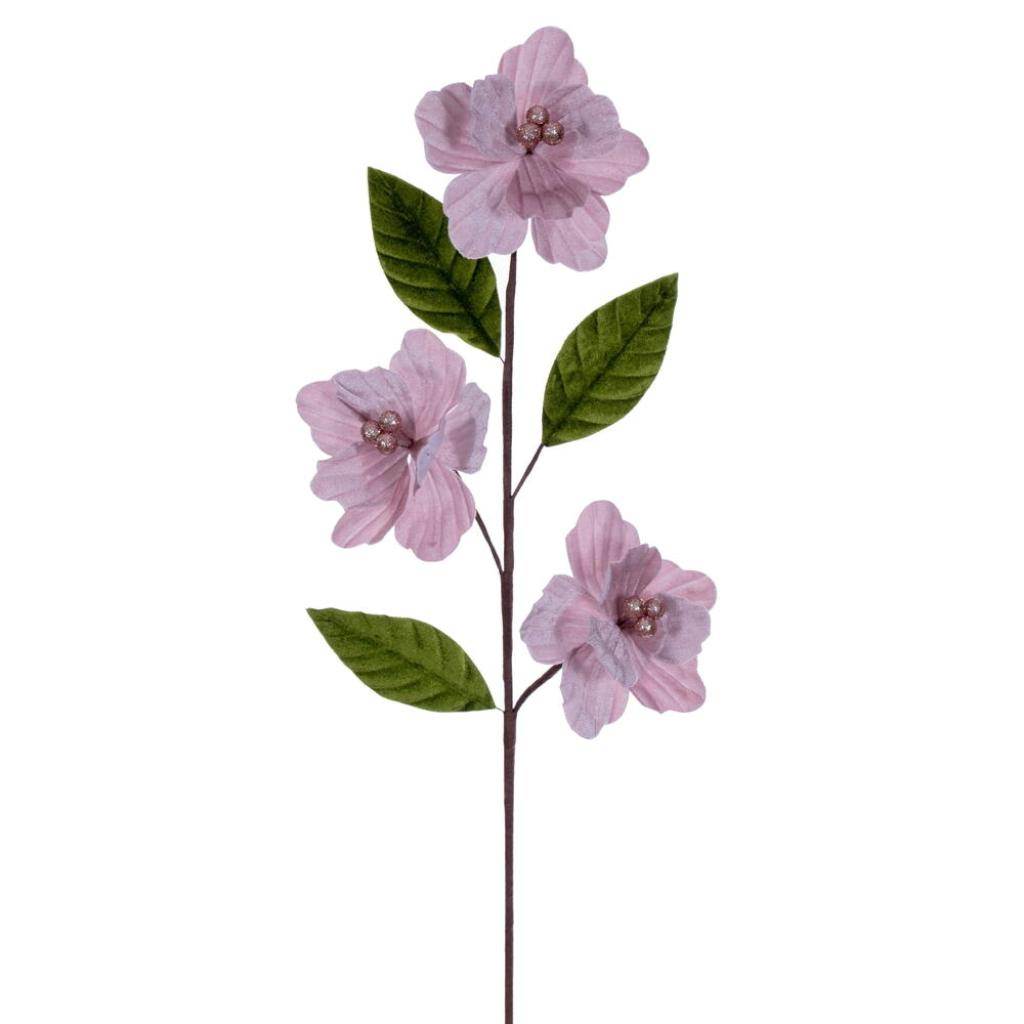 28" Pink Velvet Razor Amaryllis Artificial Flower Stem (3 Pack) 1