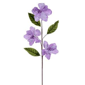 28" Lavender Velvet Razor Amaryllis Artificial Flower Stem (3 Pack) 1