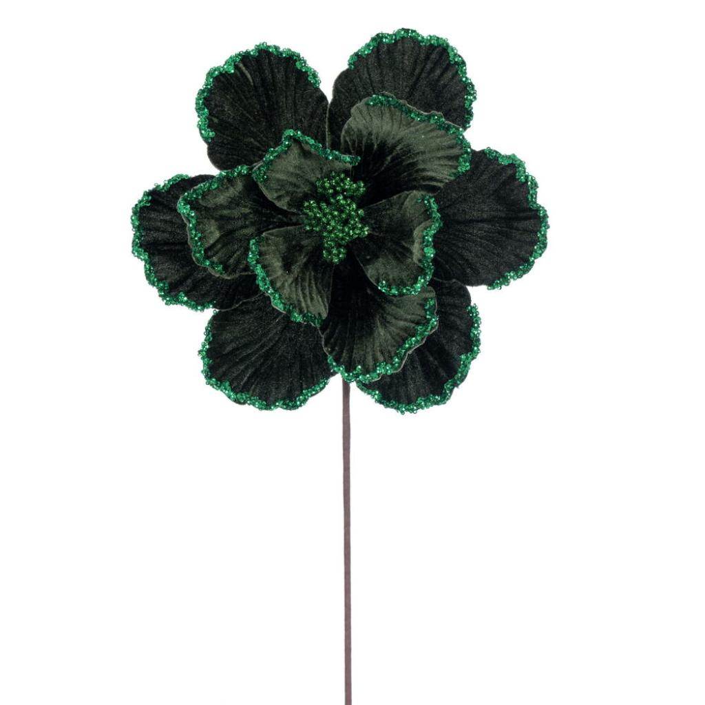 20" Green Velvet Magnolia Artificial Spray (3 Pack) 1