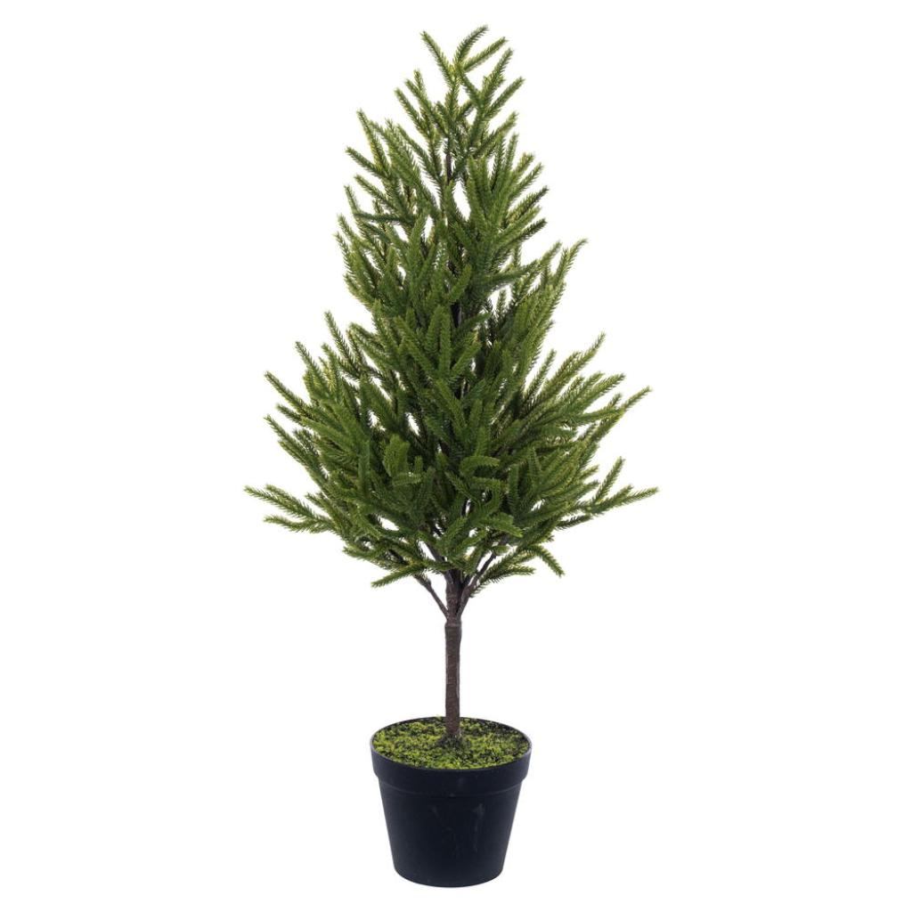 32" Potted Green Norfolk Pine Artificial Tree 1