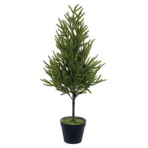 32" Potted Green Norfolk Pine Artificial Tree 1