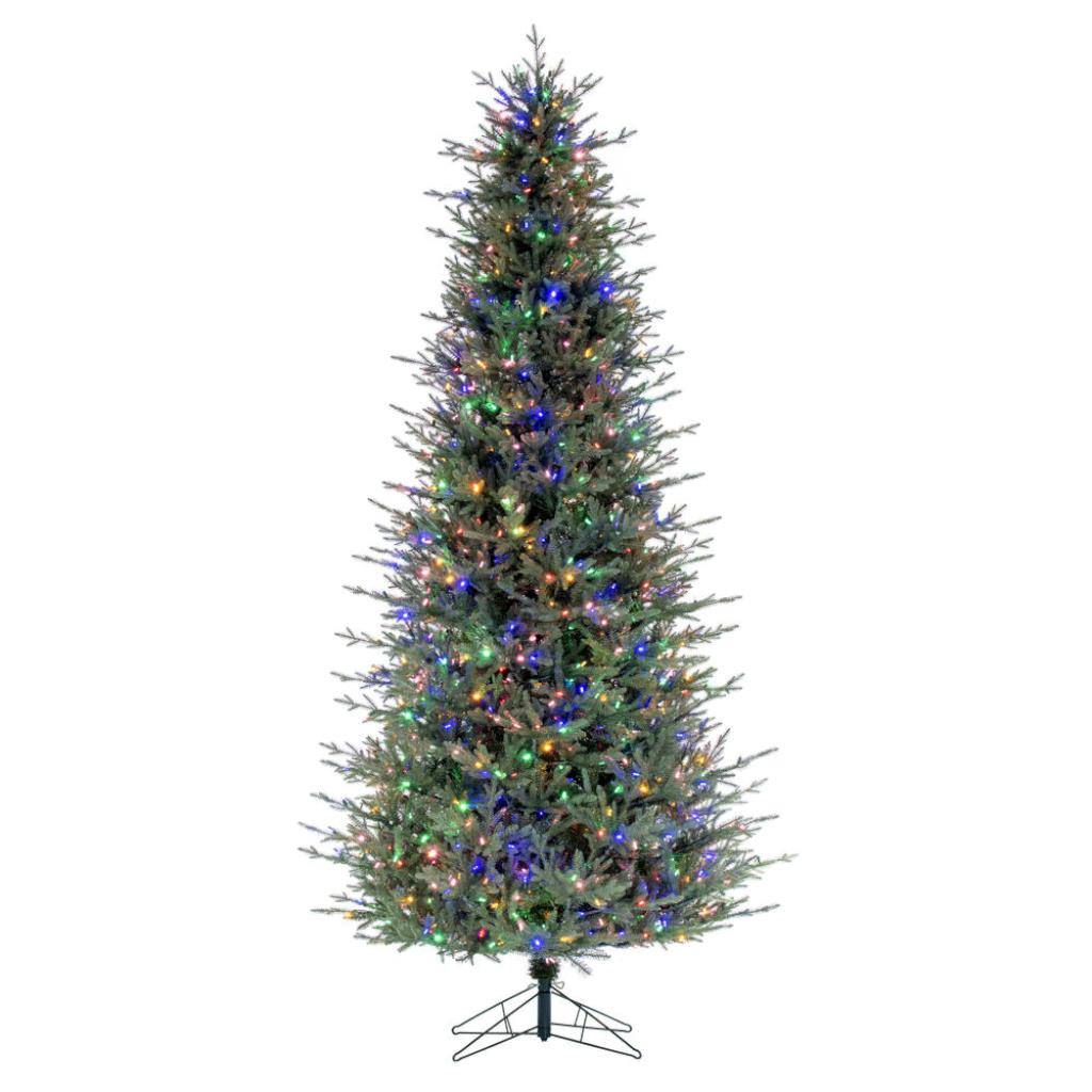 9.5' x 60" Slim Itasca Fraser Fir 1050 Lights Multi-Color Artificial Christmas Tree 1