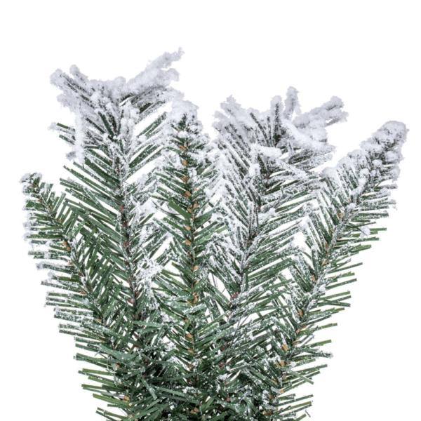 30" Flocked Utica Fir Unlit Artificial Christmas Wreath 2