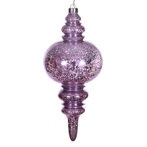 13" Pink Mercury Finial Christmas Tree Ornament 1