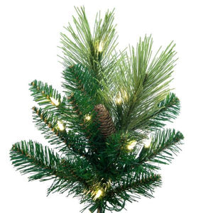 12' x 45" Slim Emerald 900 Light Warm White Artificial Christmas Tree 2