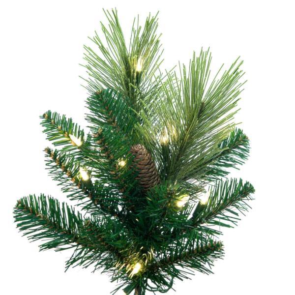 12' x 45" Slim Emerald 900 Light Warm White Artificial Christmas Tree 2