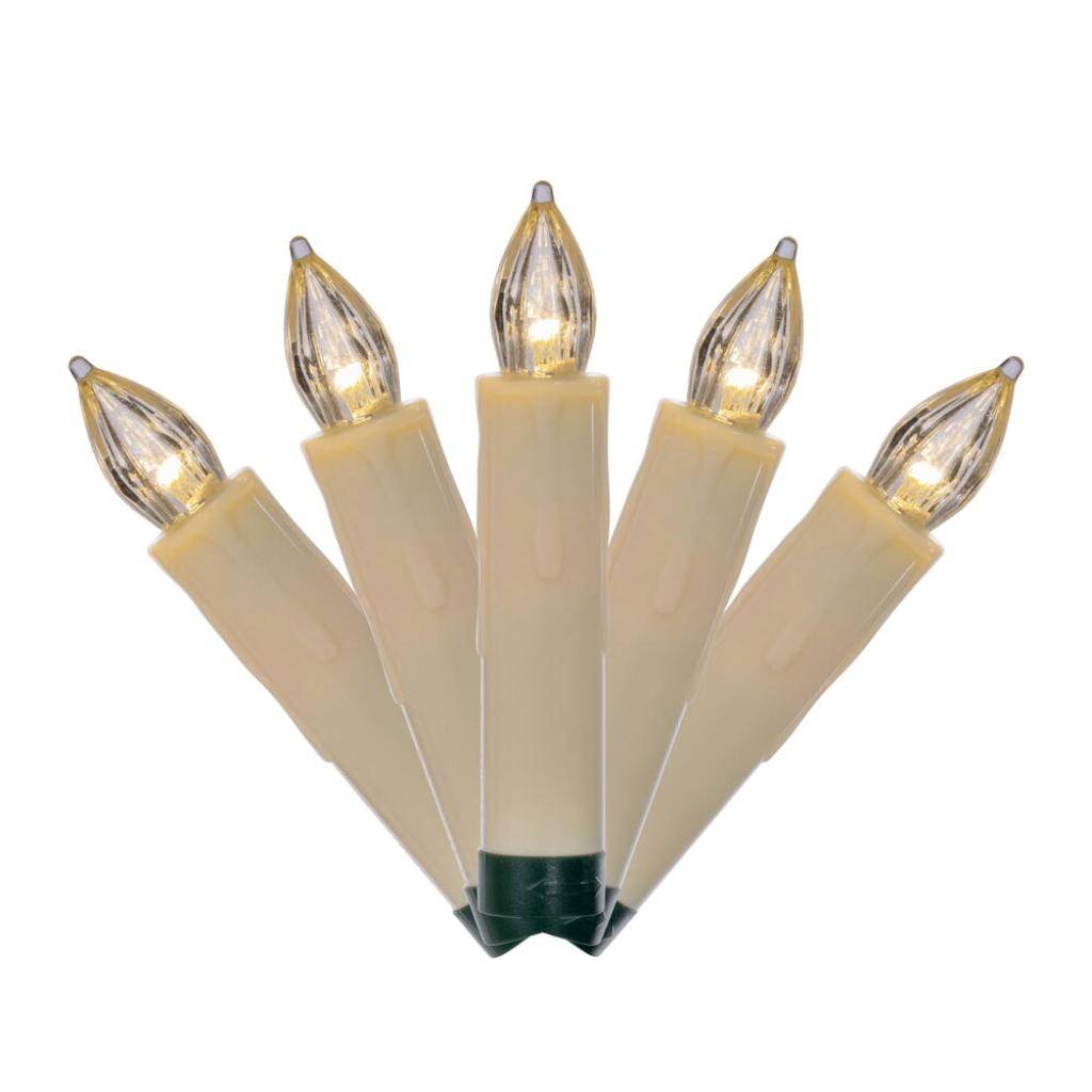 4.3" Clip-on Battery Operated Remote Control Candle Lights (10 Pack) 1