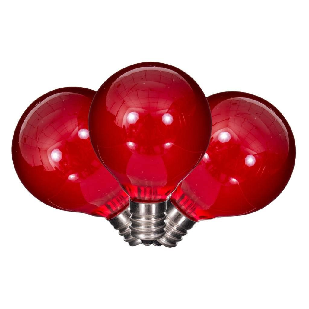 G40 Candelabra Screw Base Red Replacement LED Light Bulb 1