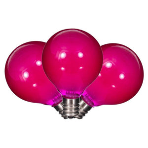 G40 Candelabra Screw Base Pink Replacement LED Light Bulb 1