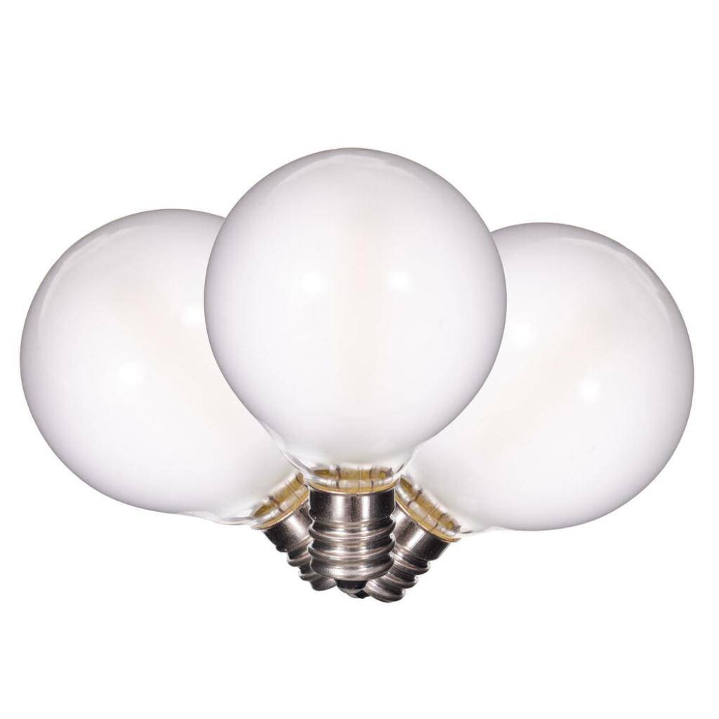 G40 Candelabra Screw Base White Replacement LED Light Bulb 1