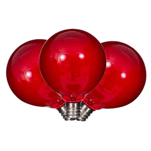 G50 Candelabra Screw Base Red Replacement LED Light Bulb 1