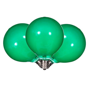 G50 Candelabra Screw Base Green Replacement LED Light Bulb 1
