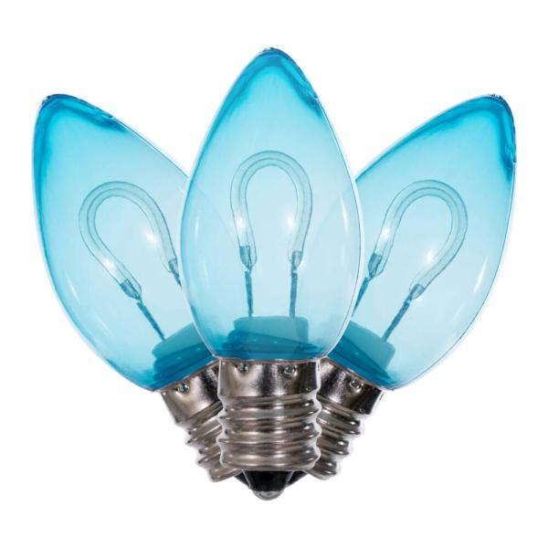 0.6 watt 120 volt C7 Candelabra Screw Base Blue Replacement LED Light Bulb (25 Pack) 2