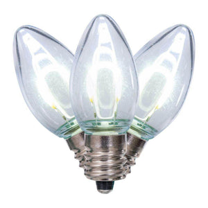 0.6 watt 120 volt C7 Candelabra Screw Base Pure White Replacement LED Light Bulb (25 Pack) 1