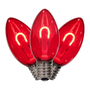 0.6 watt 120 volt C9 Intermediate Screw Base Red Replacement LED Light Bulb (25 Pack) 1