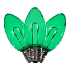 0.6 watt 120 volt C9 Intermediate Screw Base Green Replacement LED Light Bulb (25 Pack) 2