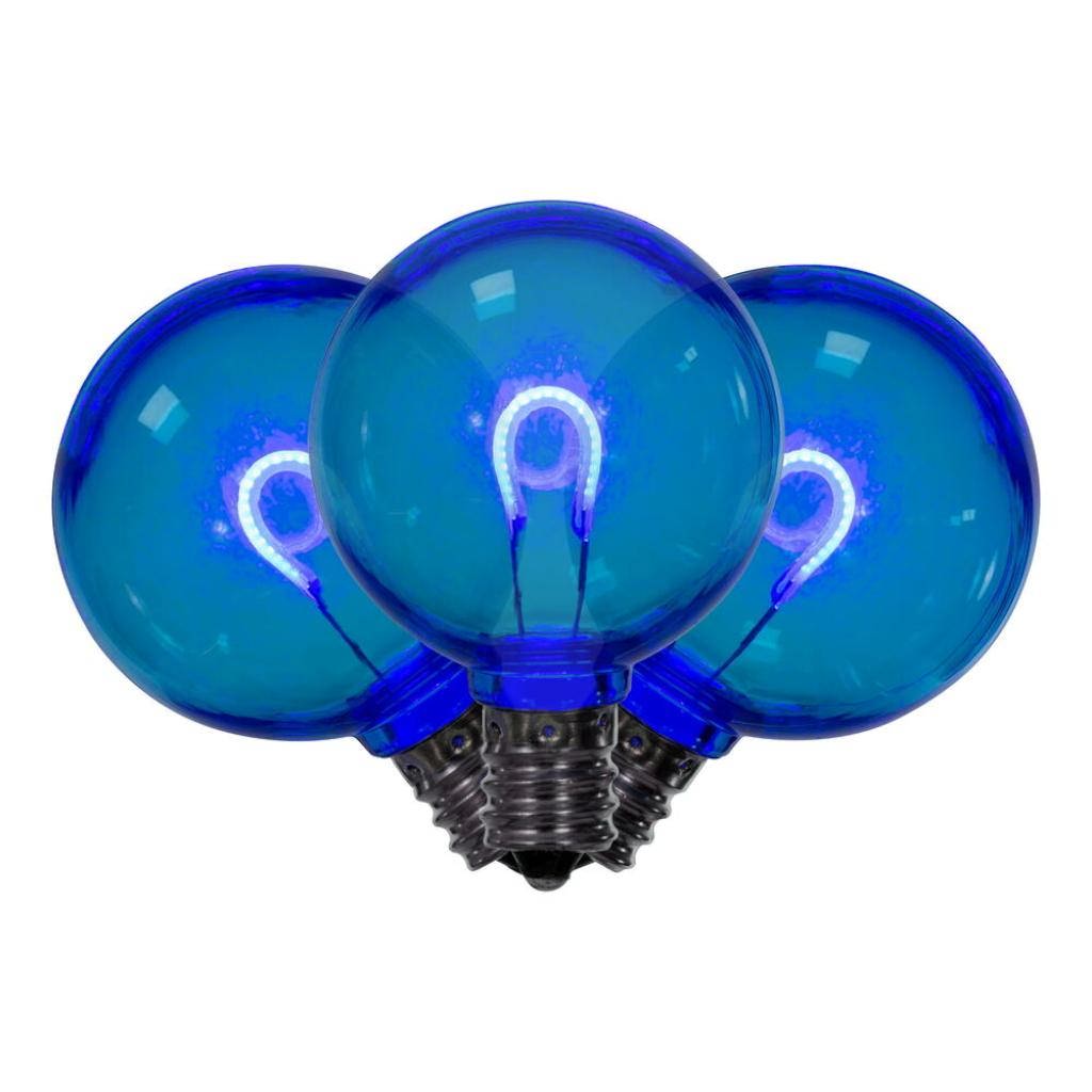 0.6 watt G40 Candelabra Screw Base Blue Replacement LED Light Bulb (25 Pack) 1