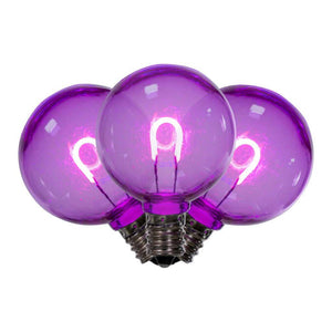 0.6 watt G40 Candelabra Screw Base Purple Replacement LED Light Bulb (25 Pack) 1