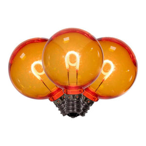 0.6 watt G40 Candelabra Screw Base Amber Replacement LED Light Bulb (25 Pack) 1