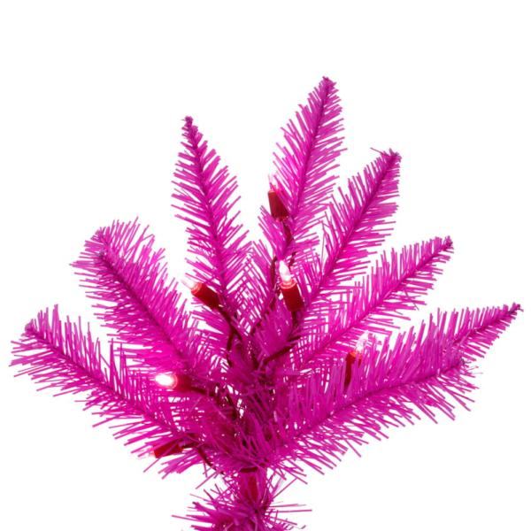 5.5' x 30" Hot Pink 300 Light Artificial Christmas Tree 2